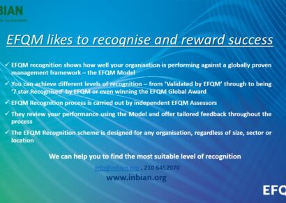 EFQM Recongition and Reward for organisations